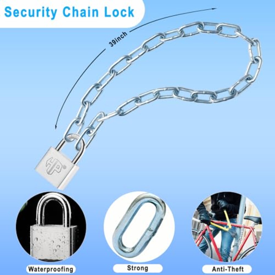 Heavy Duty 39 Inch 8mm Galvani - Bicycle Chain recension och pris