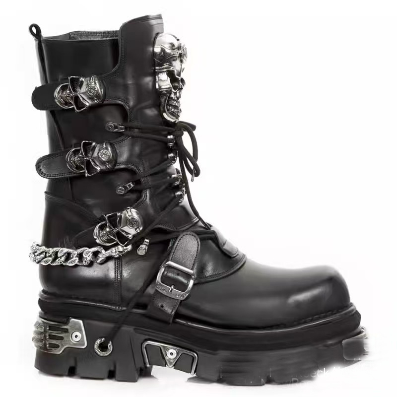 Fashion Men's Genuine Leather  - Motorcycle Chain recension och pris