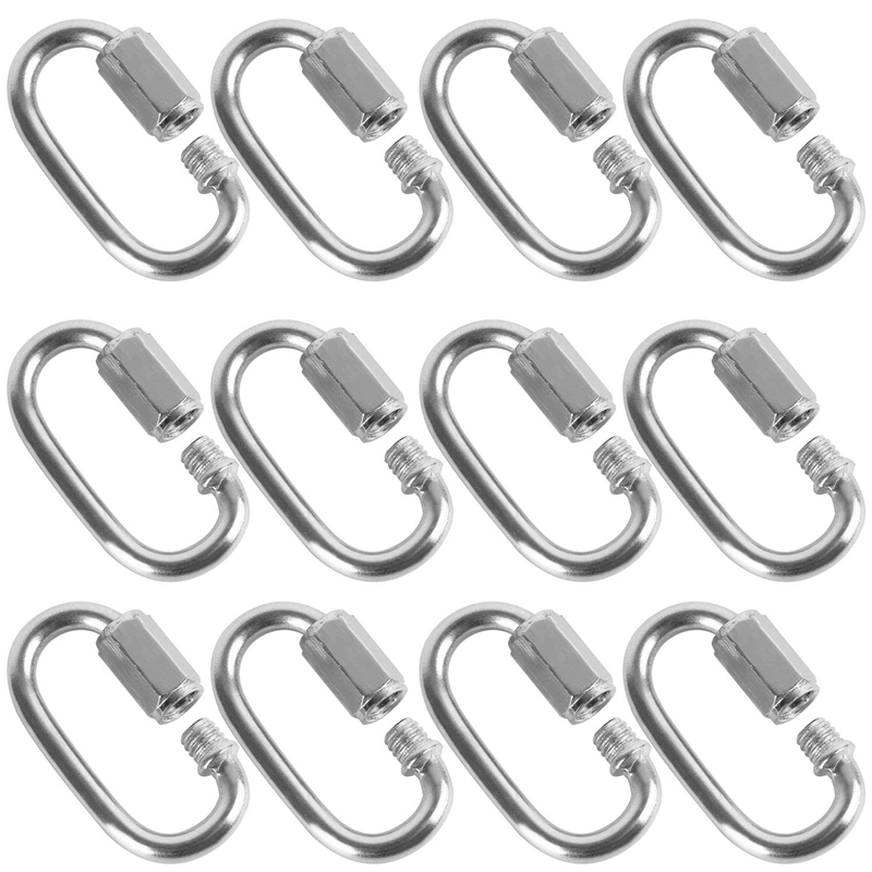 12 Pcs Quick Link 4MM Stainles - Steel Chain recension och pris