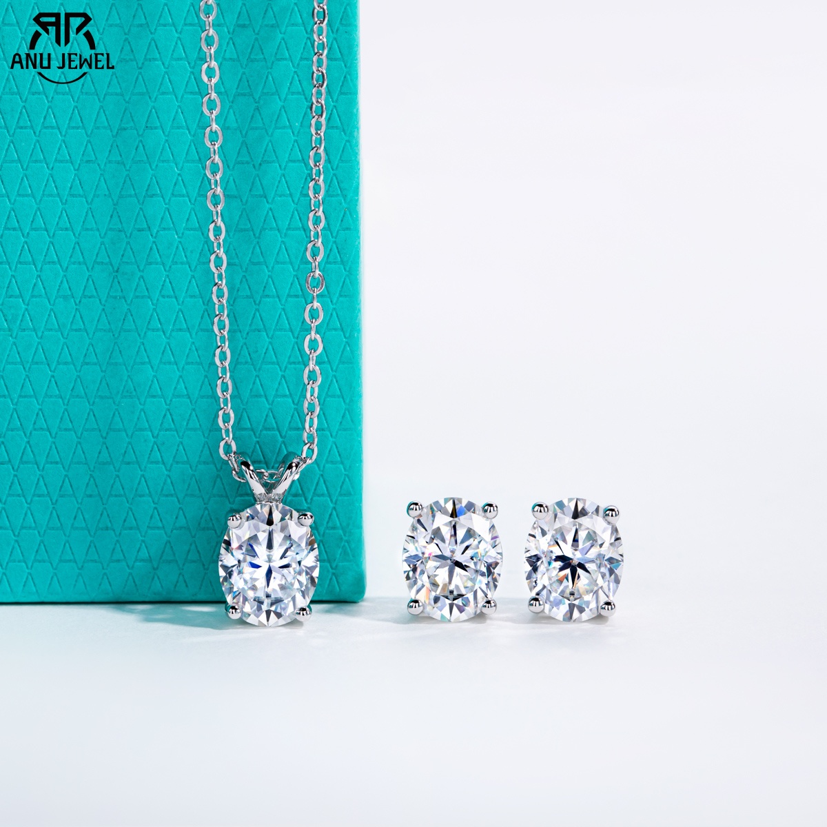 AnuJewel 2-5ct Oval Moissanite - Ansi Chain recension och pris